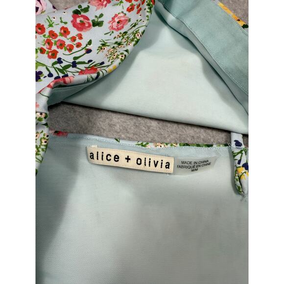 Alice + Olivia Womens Size M Penny Scoop Neck Crop Top - Picture 3 of 6